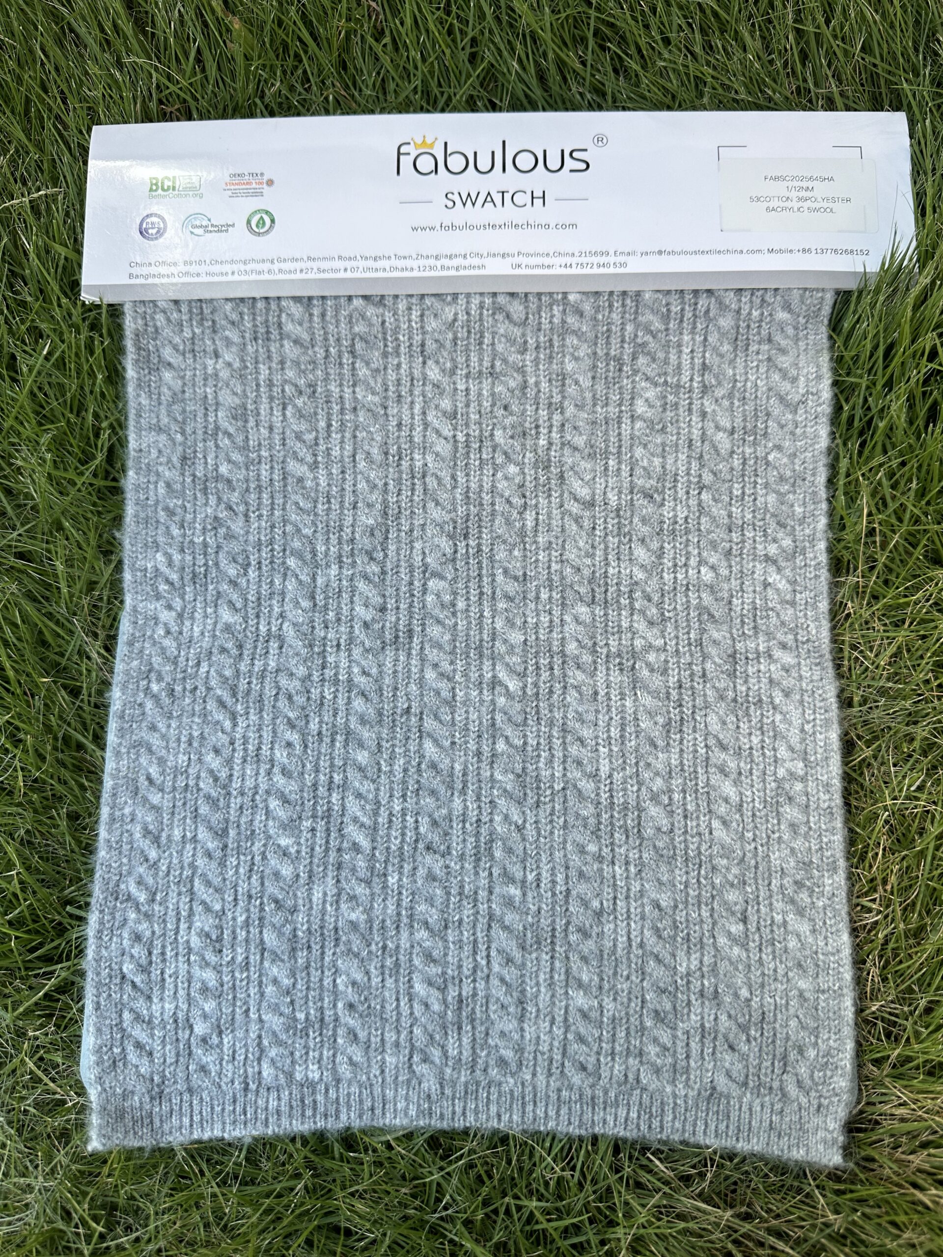 1/12NM 53COTTON 36POLYESTER 6ACRYLIC 5WOOL