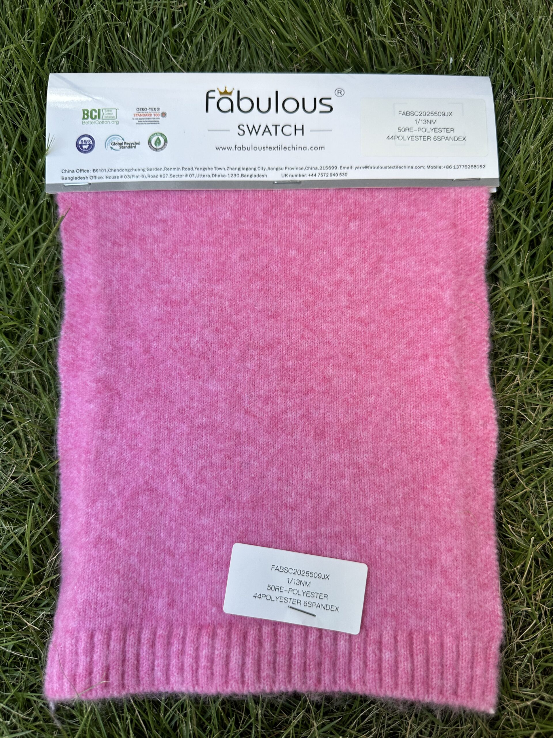 1/13NM 50RE-POLYESTER 44POLYESTER 6SPANDEX