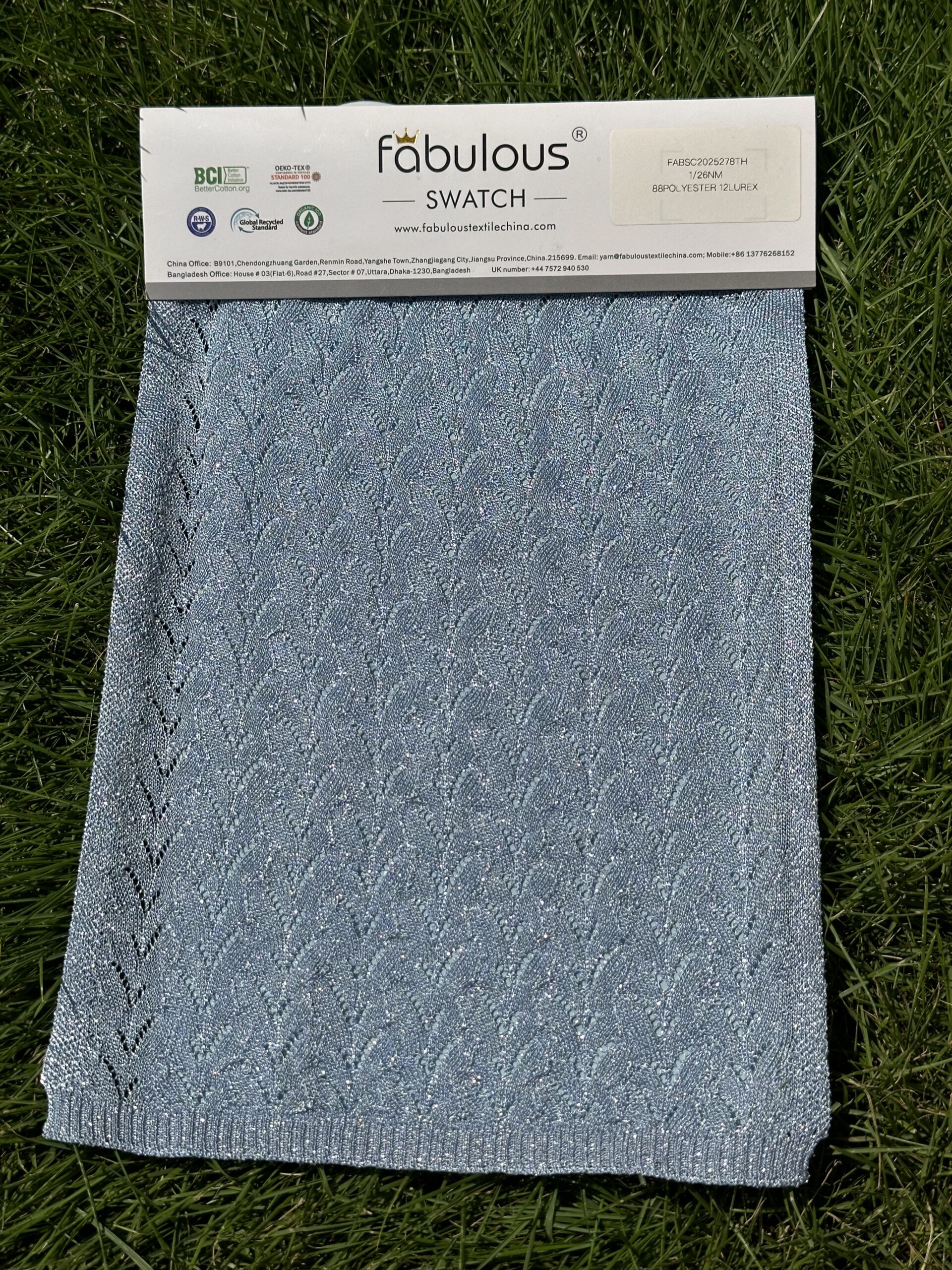 1/26NM 88POLYESTER 12LUREX