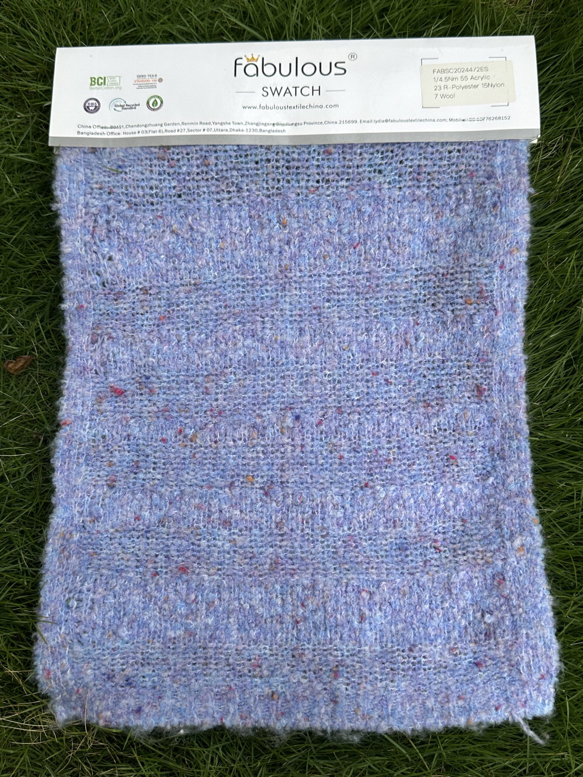 1/4.5NM 55ACRYLIC 23RE-POLYESTER 15NYLON 7WOOL