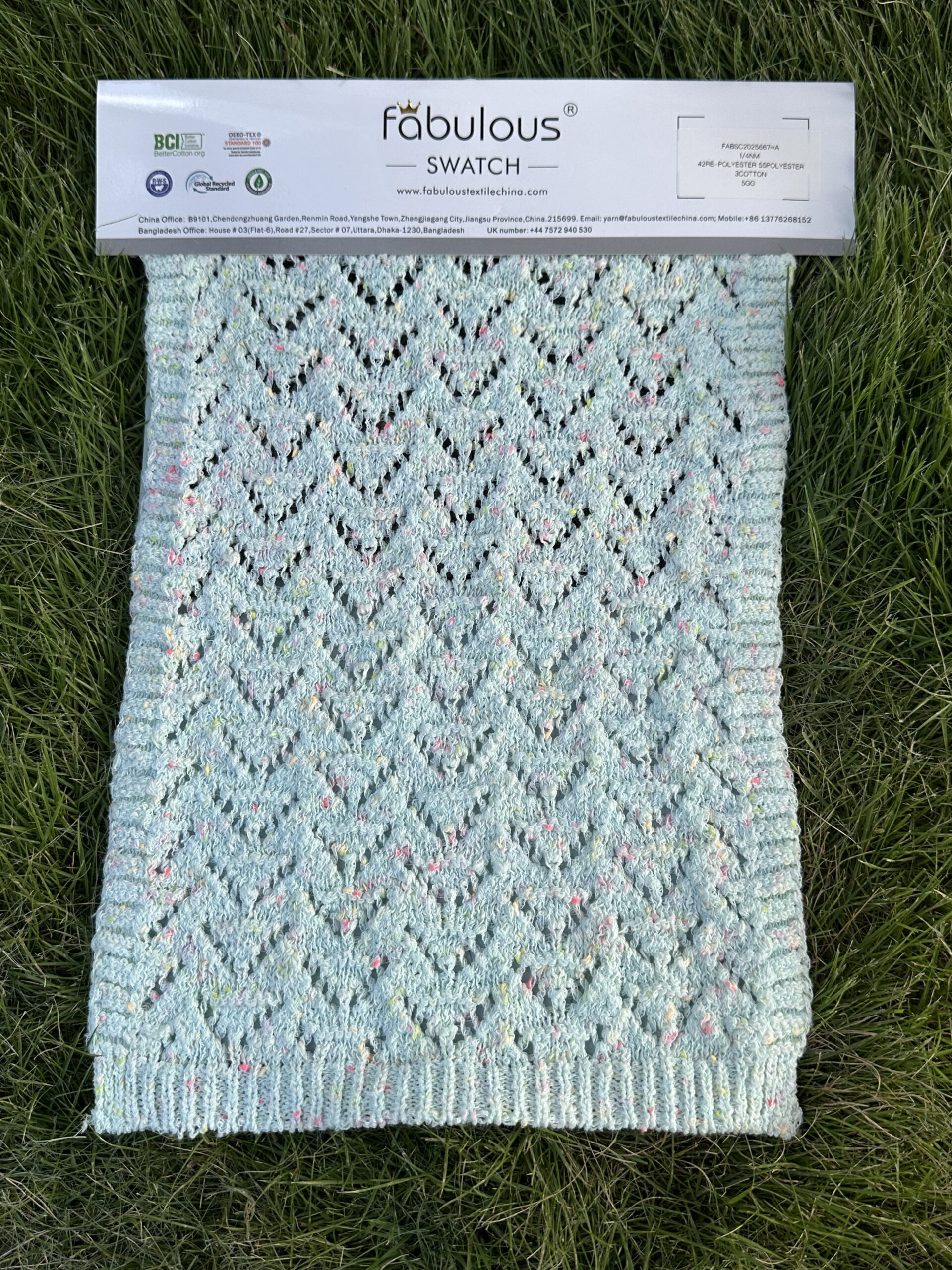 1/4NM 42RE-POLYESTER 55POLYESTER 3COTTON 5GG