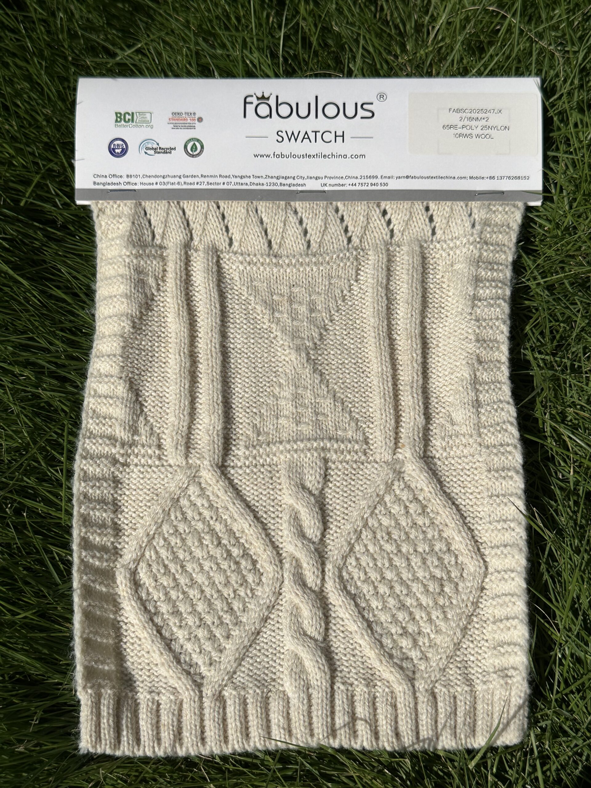 2/16NM*2 65RE-POLYESTER 25NYLON 10RWS WOOL