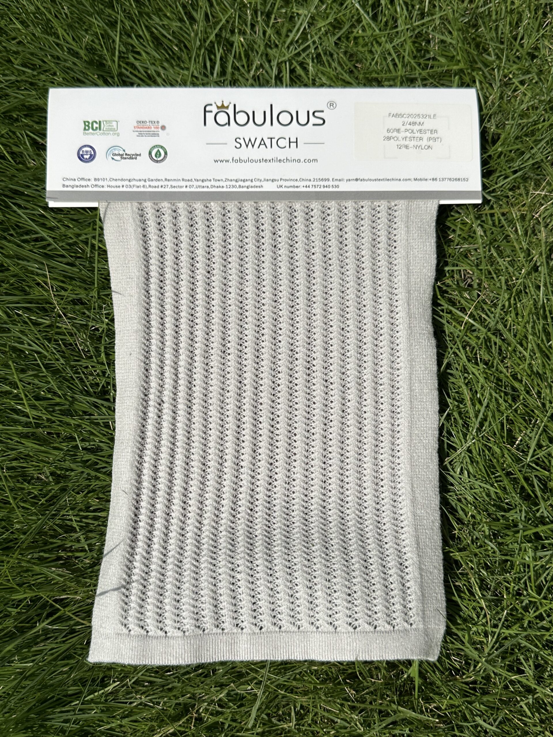 2/48NM 60RE-POLYESTER 28POLYESTER(PBT) 12RE-NYLON