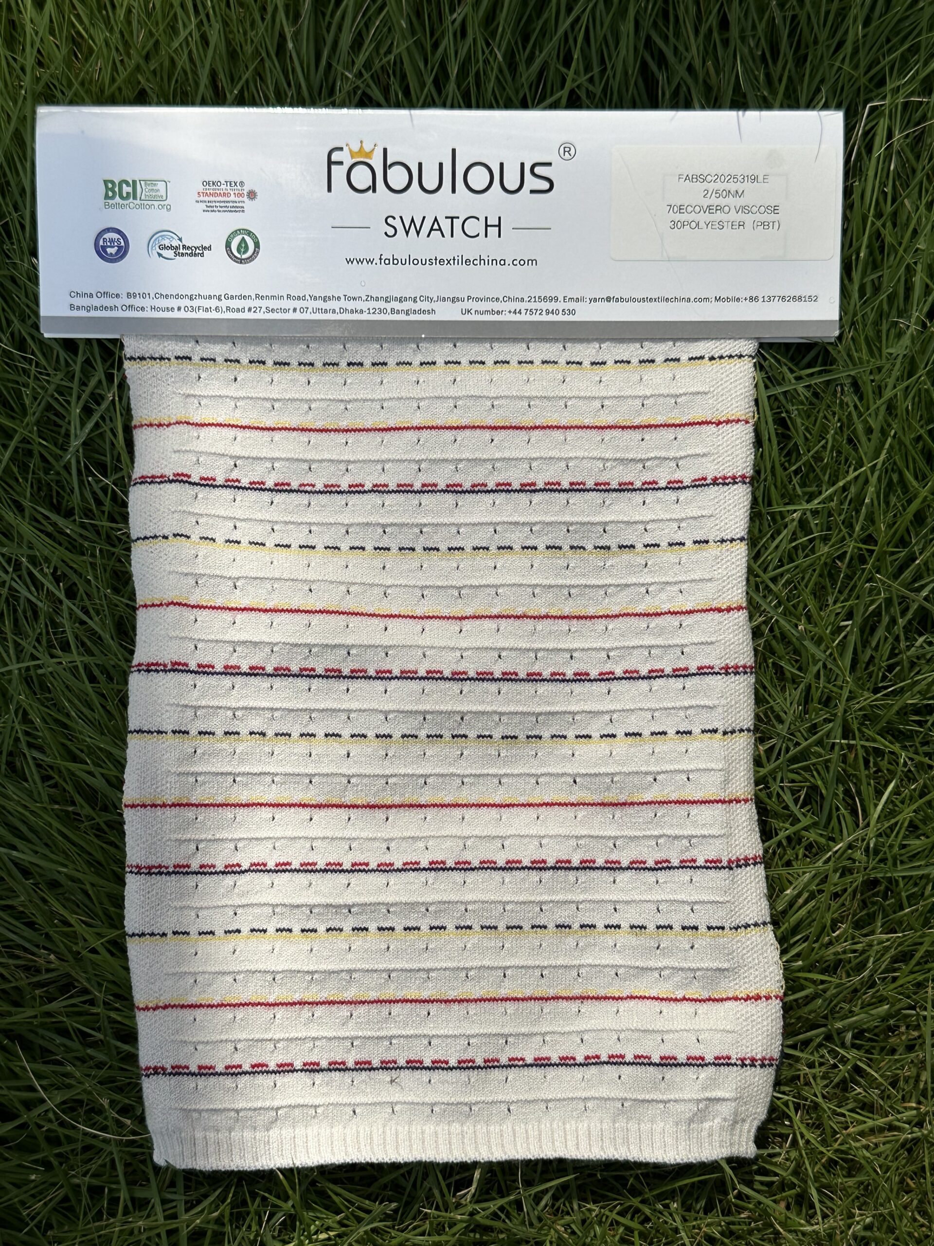 2/50NM 70ECOVERO VISCOSE 30POLYESTER(PBT)