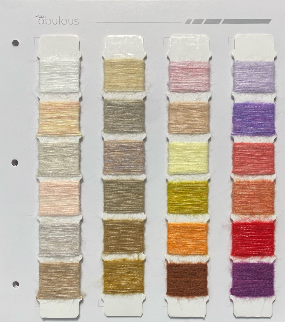 FABSC2025362EP Mossy Yarn 1/14NM 55RE-POLYESTER 13NYLON 13ACRYLIC 6WOOL 10POLYESTER 3SPANDEX